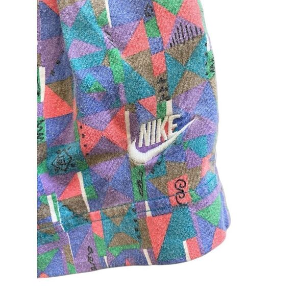 Retro 90s Nike cotton funky patterned lounge shorts - Picture 4 of 7